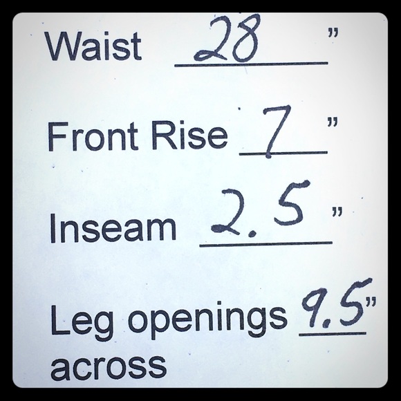 Mossimo Blue Jean Shorts Sz 1 Dark Stretch *E - Picture 3 of 5